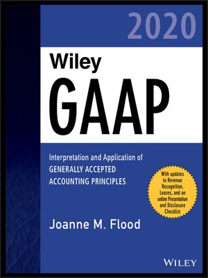 cover image of Wiley GAAP 2020